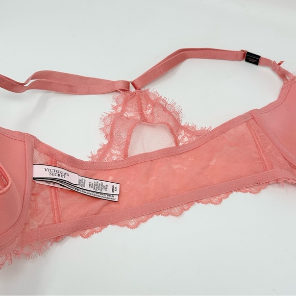 Victoria’s Secret 32DDD 32F Dream Angels Push Up Without Padding Peach Pink Bra - Picture 4 of 6